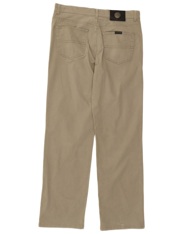 Pantaloni Casual Dritti Uomo Trussardi W33 L30 Cotone Grigio