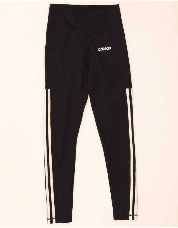 Leggings Adidas Climalite da donna UK 4/6 XS poliestere nero