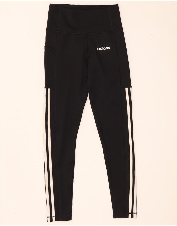 Leggings Adidas Climalite da donna UK 4/6 XS poliestere nero