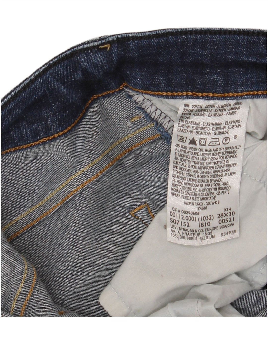 Jeans skinny da donna Levi's W28 L30 cotone blu