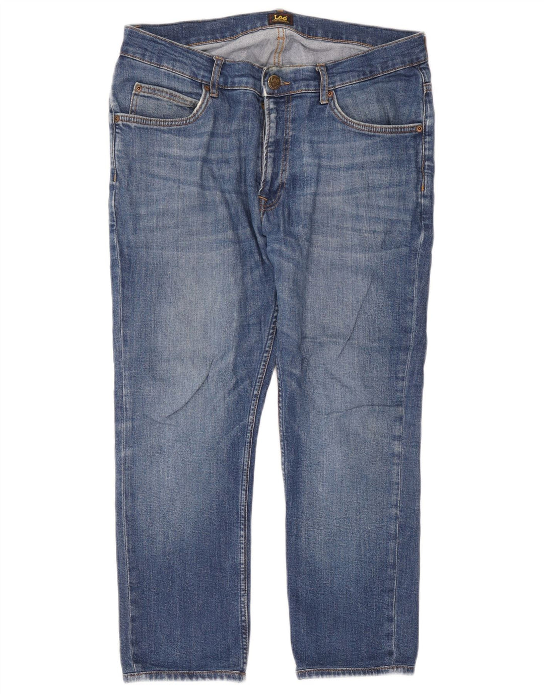 Jeans corti da uomo Lee Rider W33 L24 cotone blu