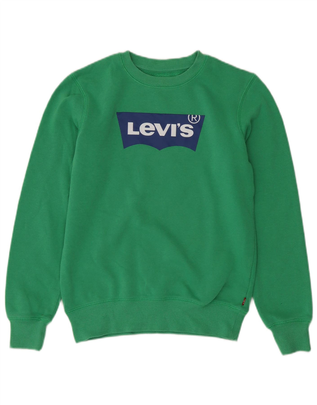 Felpa grafica per ragazzi Levi's 13-14 anni in cotone verde