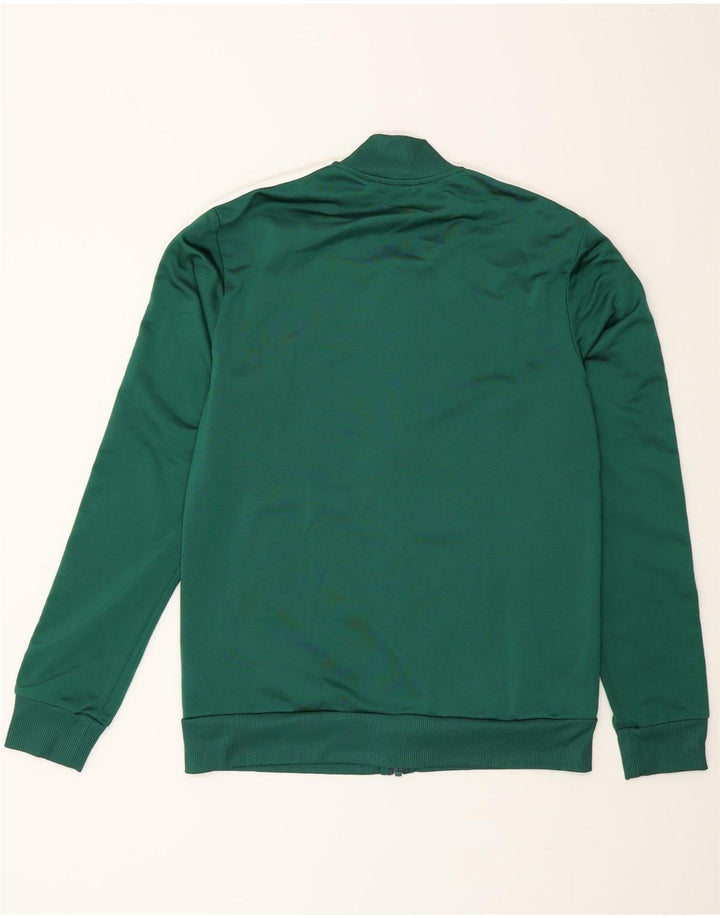 Giacca da ginnastica grafica da donna Adidas UK 8/10 piccola poliestere verde