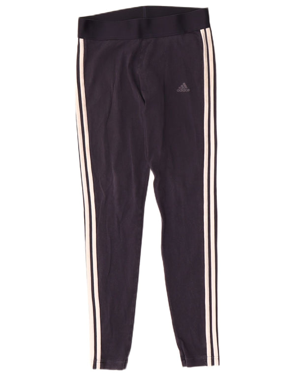 Leggings Adidas da donna UK 12/14 cotone blu navy medio