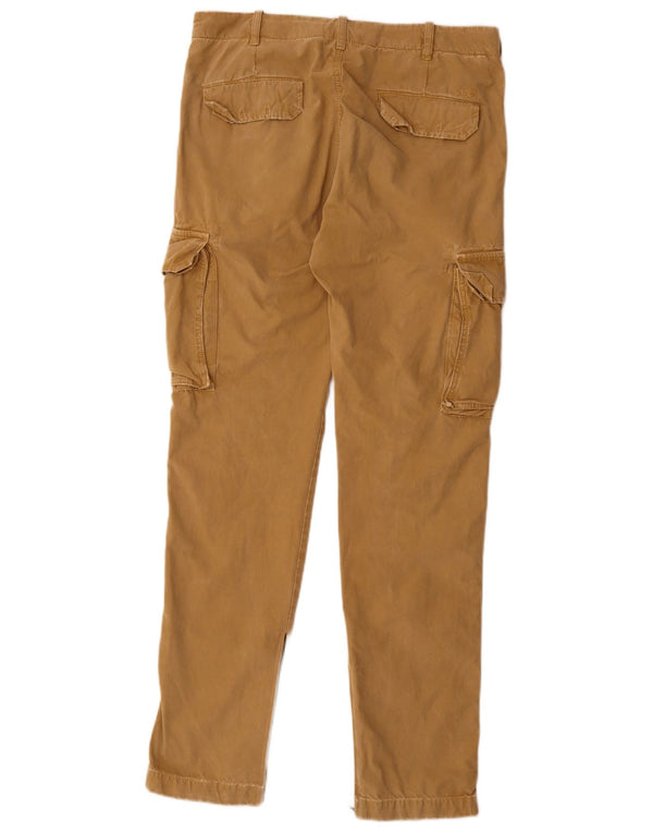 Pantaloni cargo slim da uomo 40Weft IT 46 Small W32 L33 Cotone beige