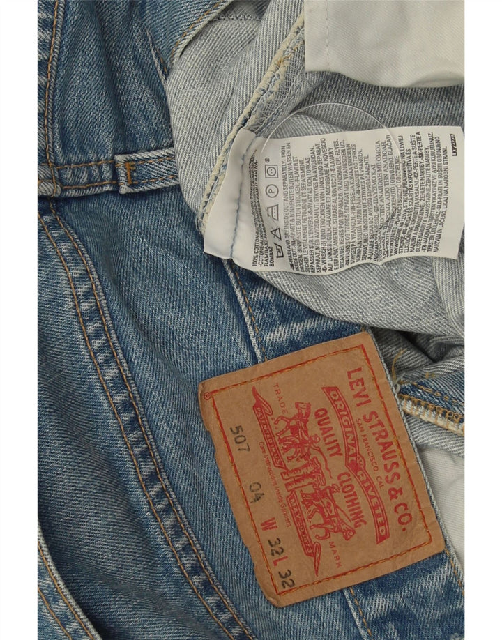 LEVI'S Jeans 507 Bootcut da uomo W32 L32 in cotone blu