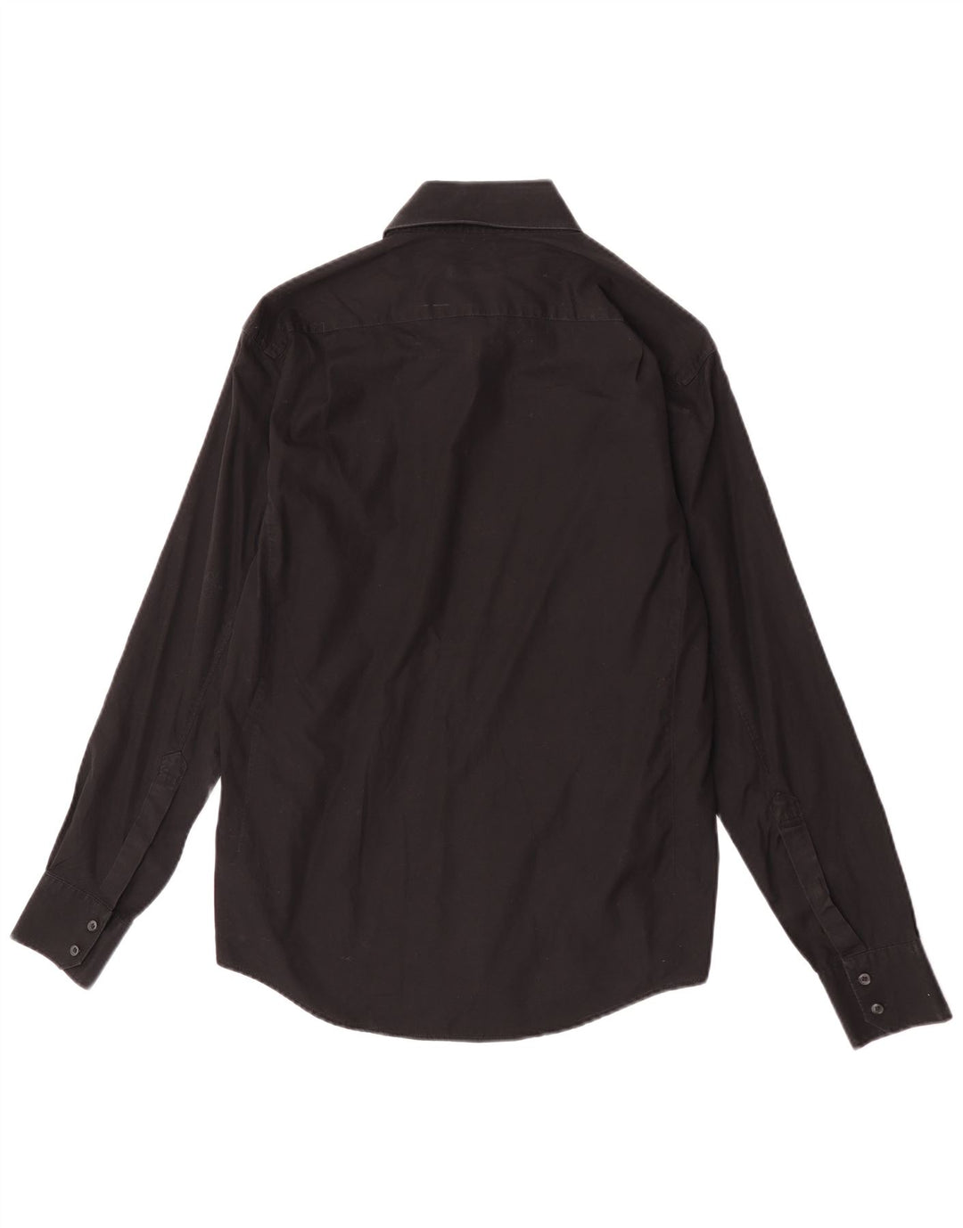 Camicia da uomo Reiss in cotone nero medio