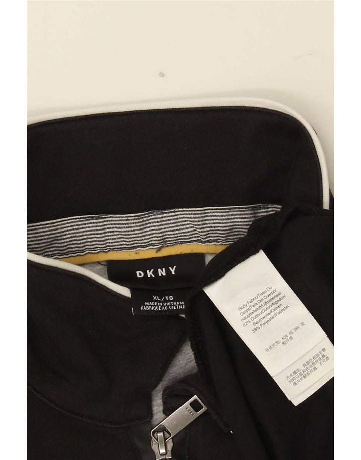 Polo da uomo Dkny XL in cotone nero