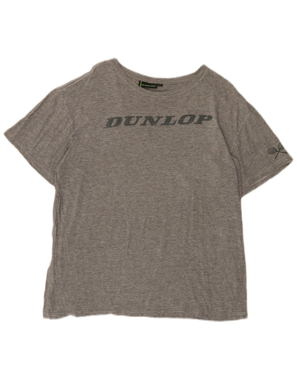 Maglietta grafica da donna Dunlop Top UK 20 2XL Grigio chiazzato