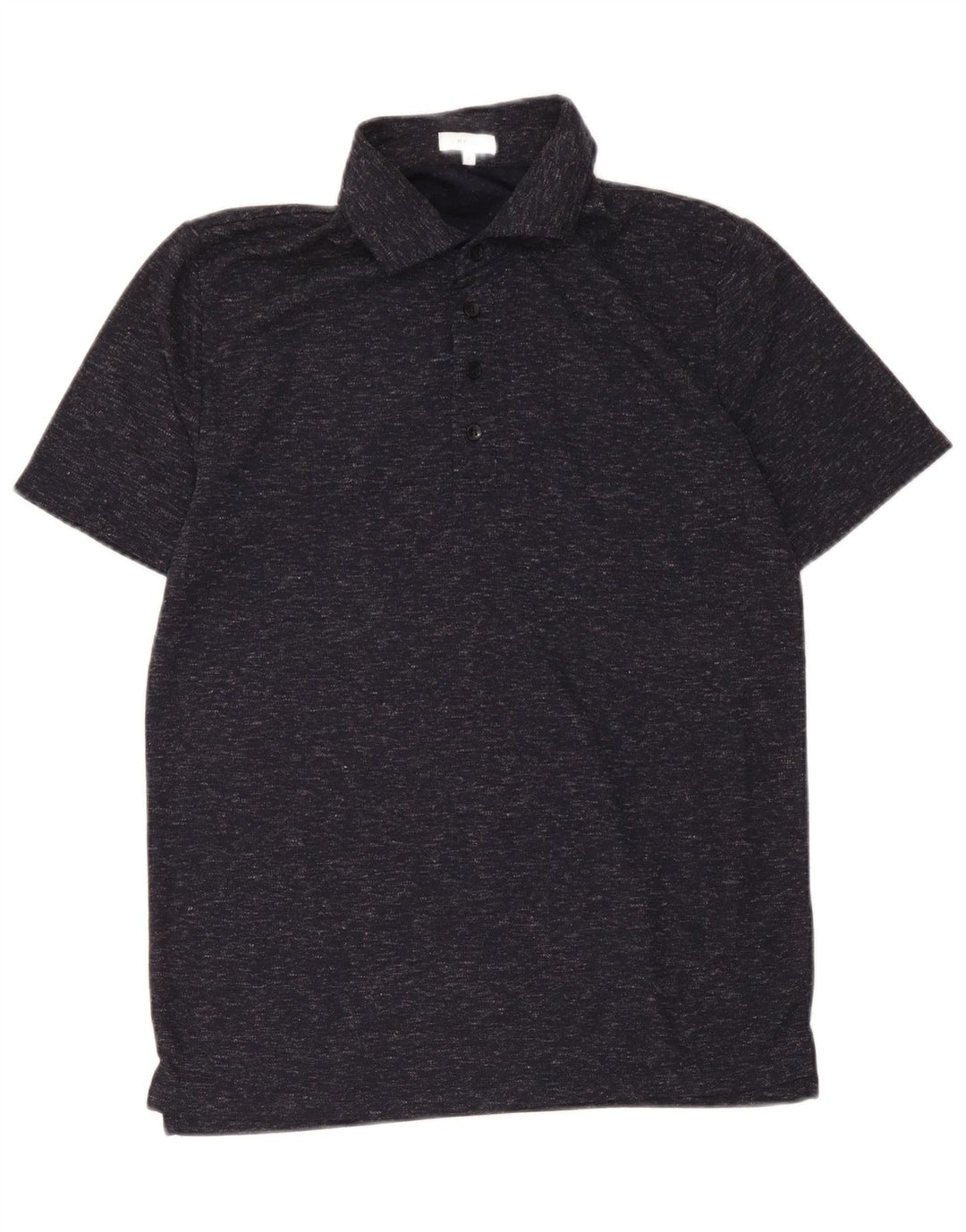 Polo da uomo Reiss media poliestere screziato blu navy