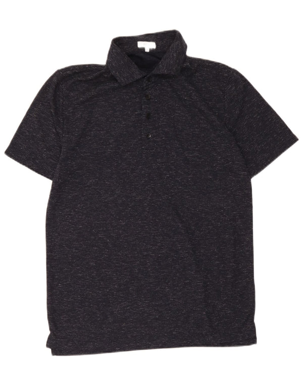 Polo da uomo Reiss media poliestere screziato blu navy