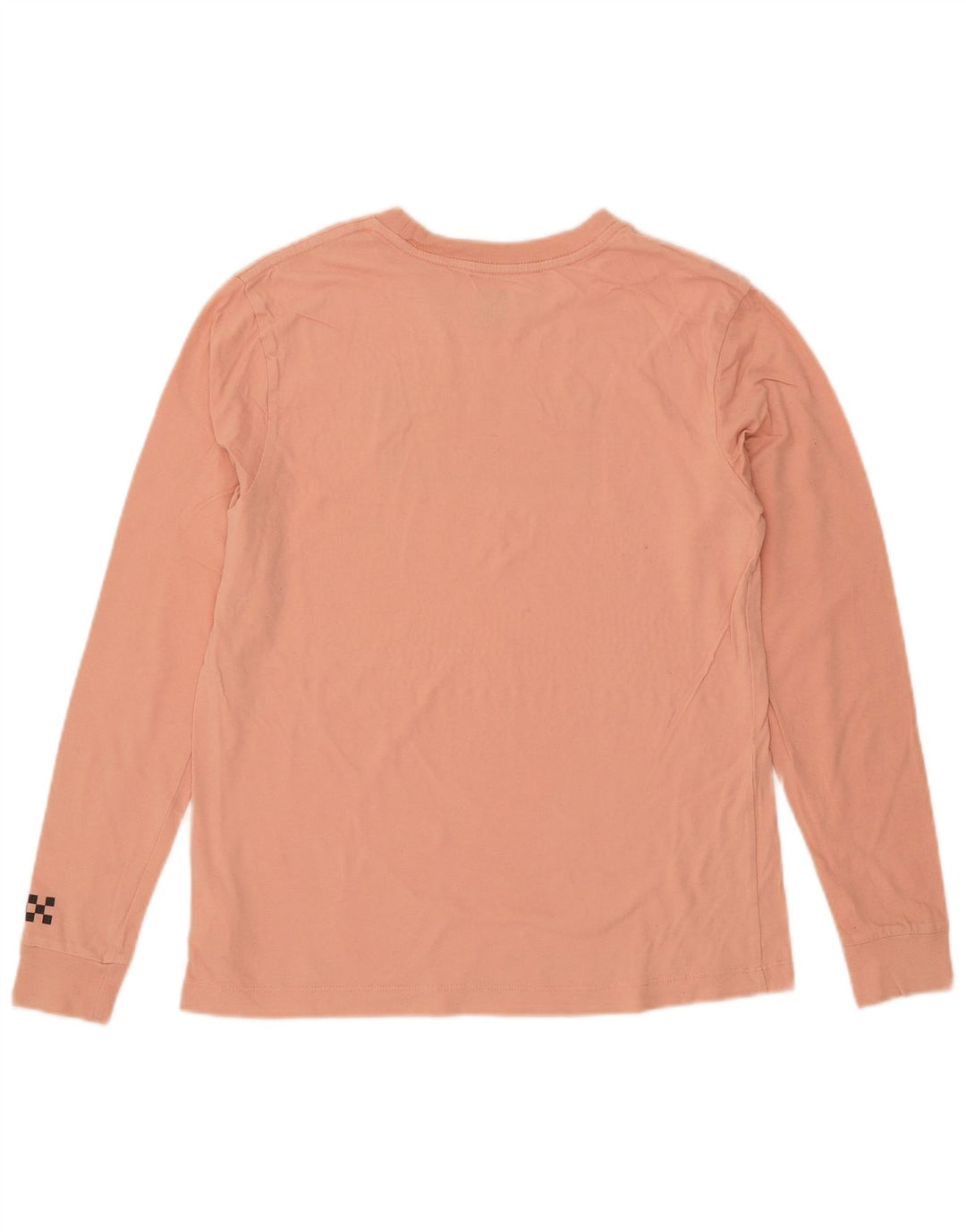 VANS Top grafico da donna a maniche lunghe UK 10 piccolo cotone rosa