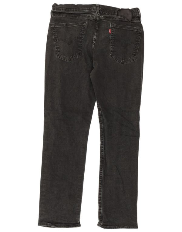 Jeans dritti da uomo Levi's W33 L30 cotone nero