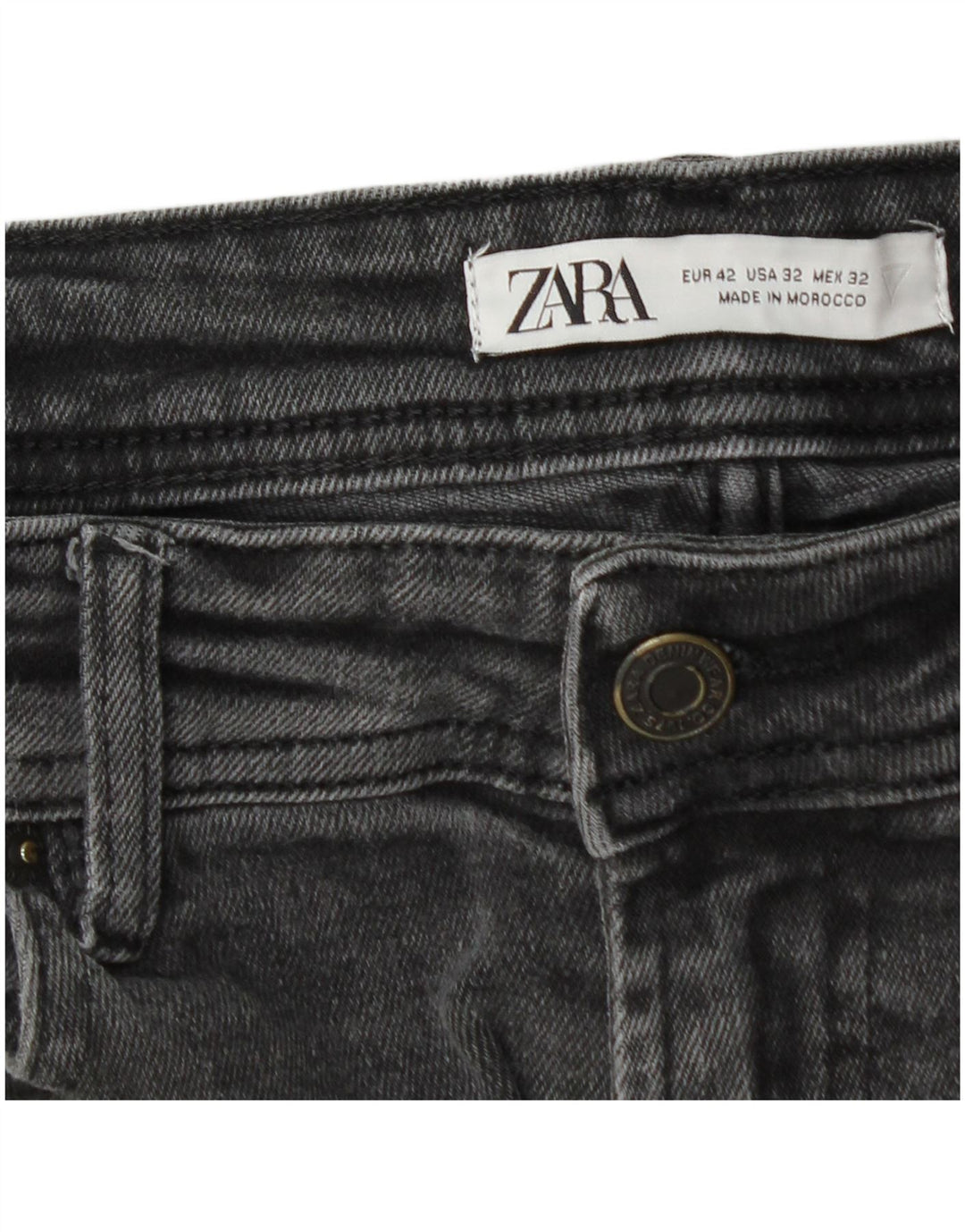 Jeans affusolati da uomo Zara EU 42 medio W32 L30 grigio