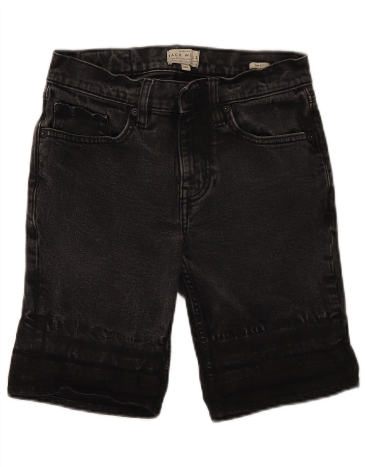 Pantaloncini di jeans slim fit da donna Jack Wills W28 medio nero
