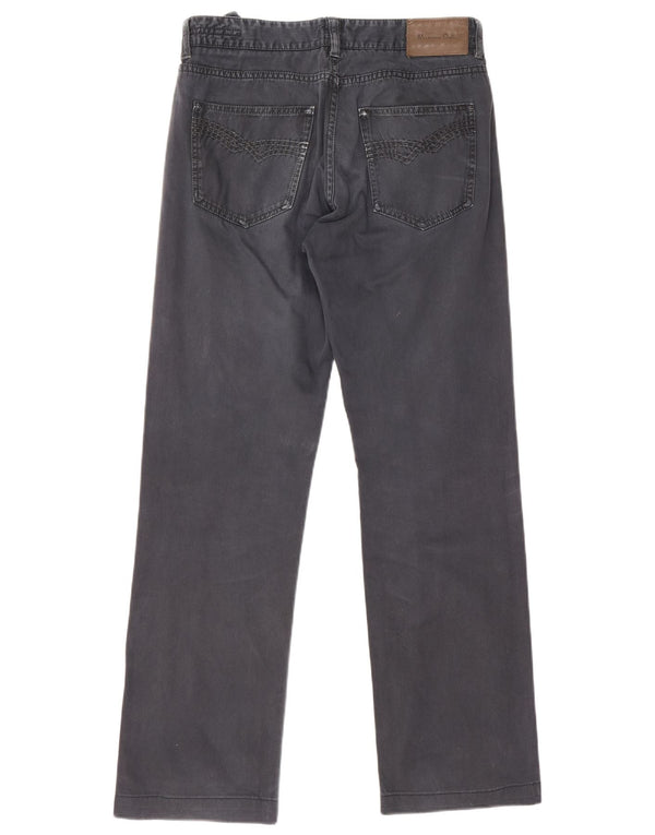 Jeans dritti da uomo Massimo Dutti EU 40 Medio W31 L30 Cotone blu navy