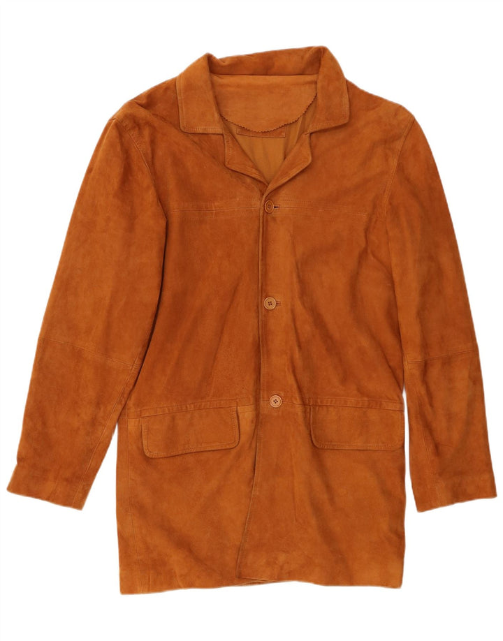 Giacca da uomo in pelle scamosciata VINTAGE IT 52 XL in pelle beige