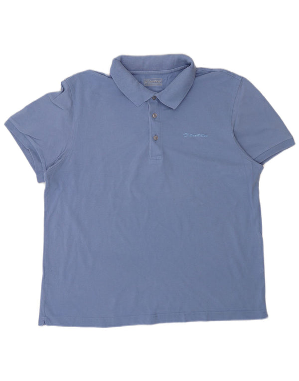 Polo da uomo LOTTO XL in cotone blu