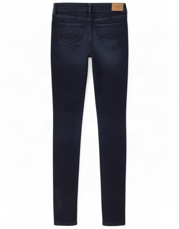 Abercrombie & Fitch Womens Skinny Jeans W26 L31 Navy Blue Cotton