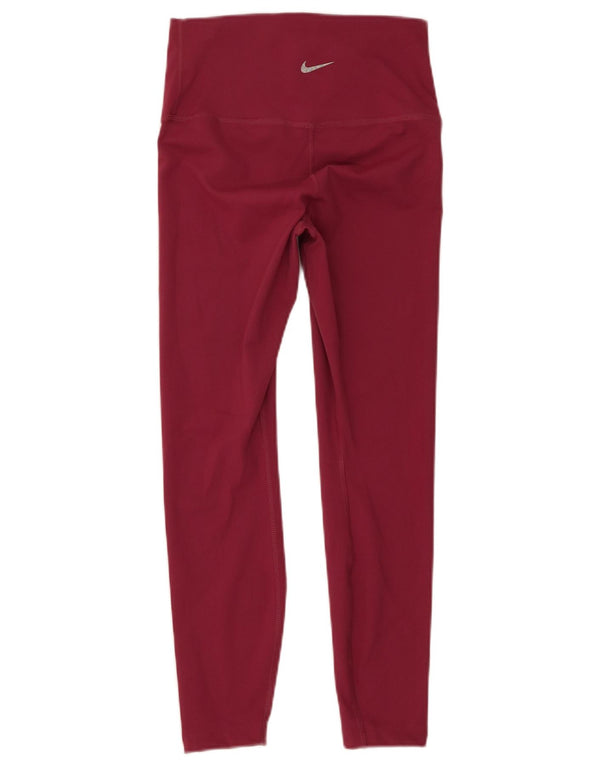 Leggings da yoga da donna Nike UK 12 bordeaux medio