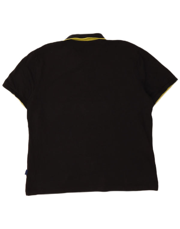 Polo da uomo Gas XL in cotone nero