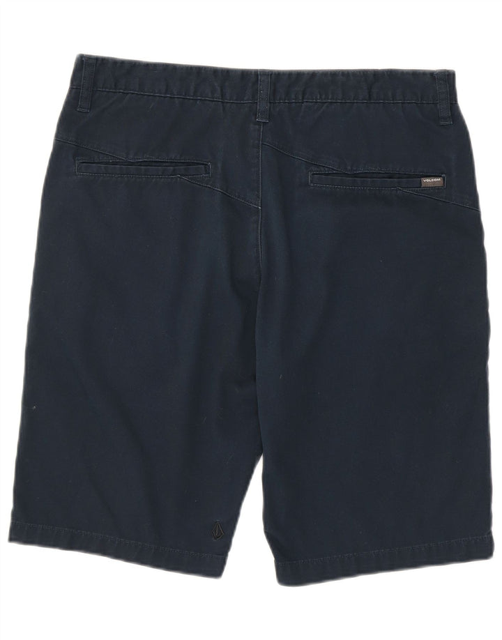 Pantaloncini chino da uomo Volcom W32 cotone blu navy medio