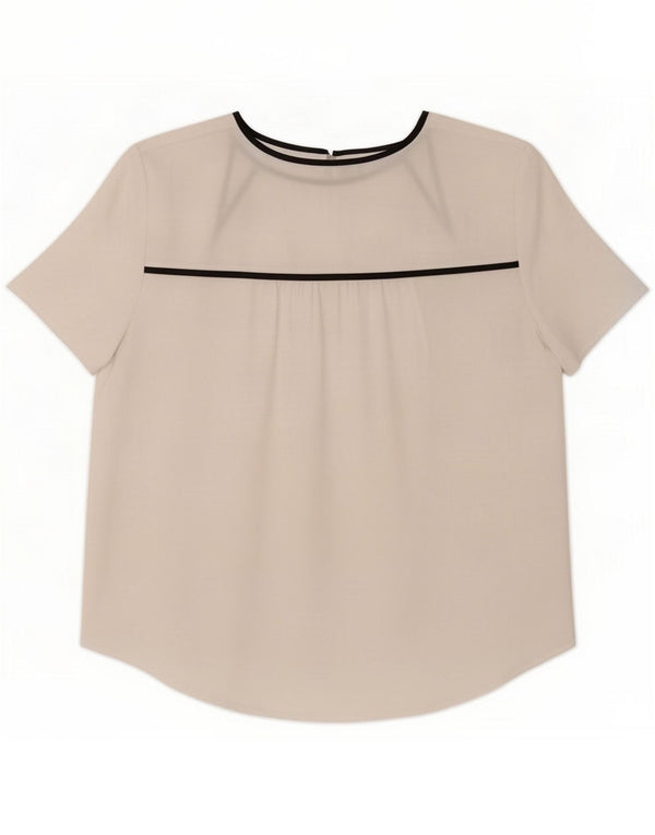 Armani Exchange Camicetta da donna Top UK 14 Medium White Colourblock Poliestere