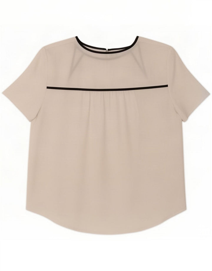 Armani Exchange Camicetta da donna Top UK 14 Medium White Colourblock Poliestere