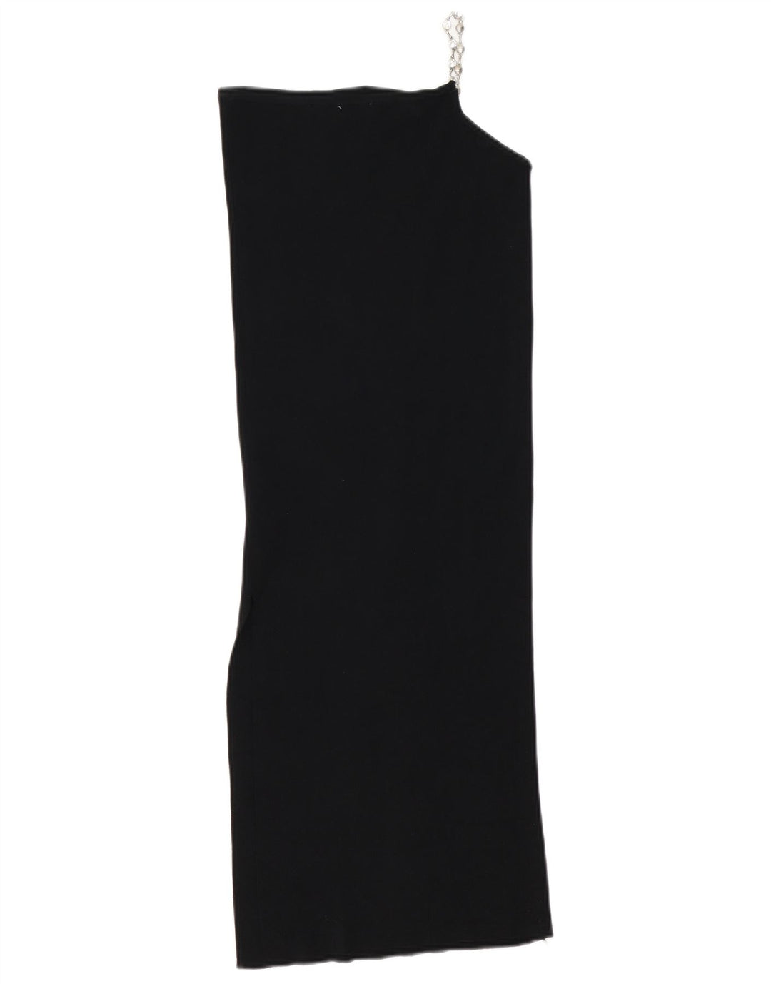 Abito monospalla da donna Zara UK 10 piccolo in viscosa nera
