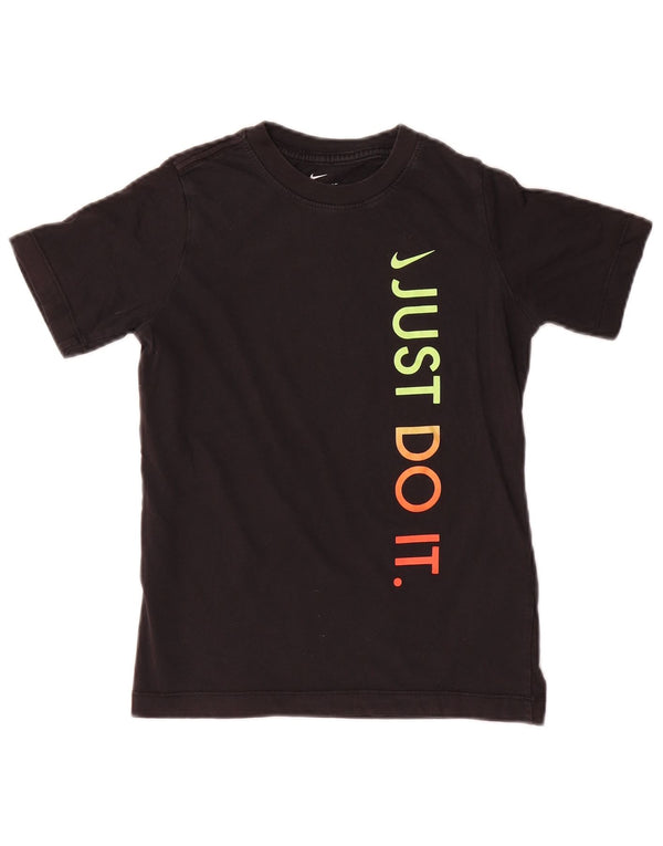 T-shirt grafica Nike da bambino, 8-9 anni, piccola, in cotone nero