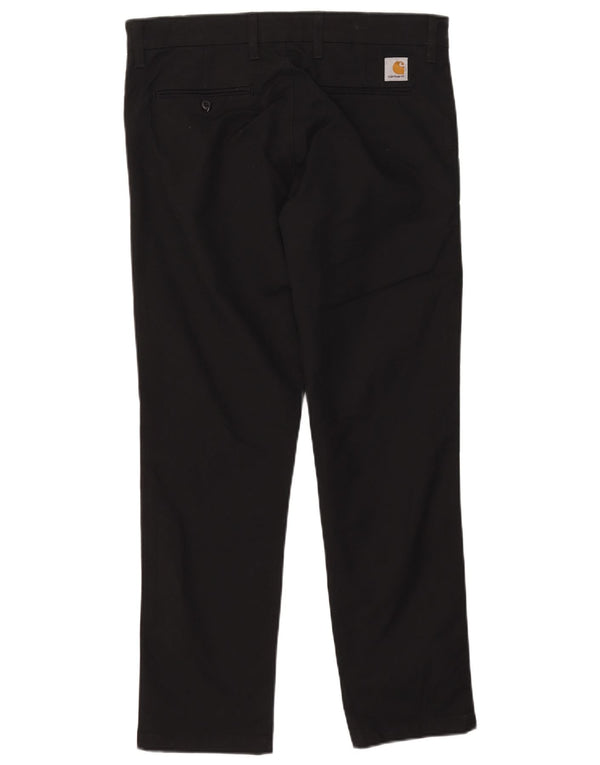 Pantaloni chino slim da uomo Carhartt W34 L30 cotone nero