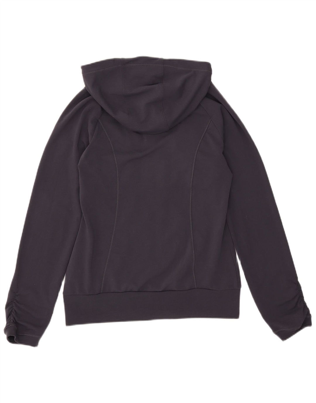 Maglione con cappuccio e zip grafica da donna Adidas UK 12 medio blu navy poliestere