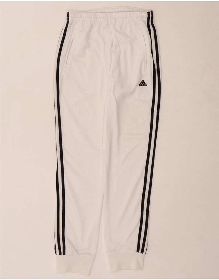 Pantaloni da tuta da uomo Adidas Joggers grandi bianchi in poliestere