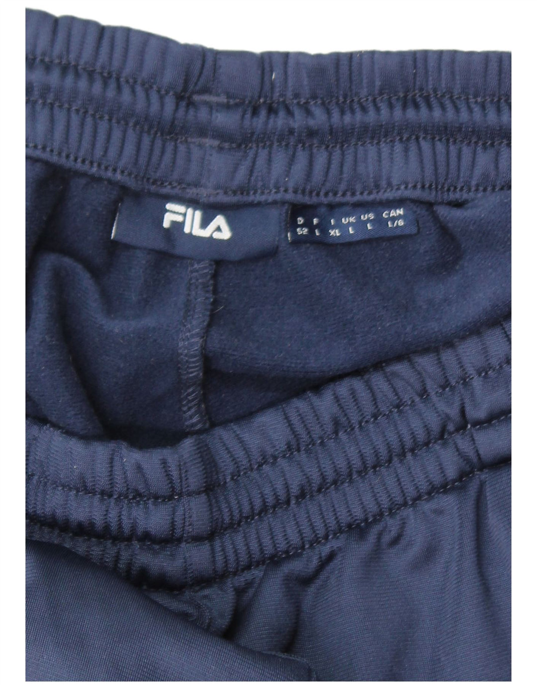 Pantaloni da tuta da uomo Fila grandi in poliestere a righe blu navy