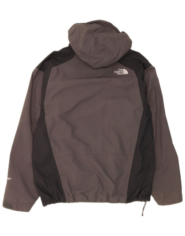 Giacca antipioggia da uomo con cappuccio The North Face UK 40 Large in nylon color block grigio