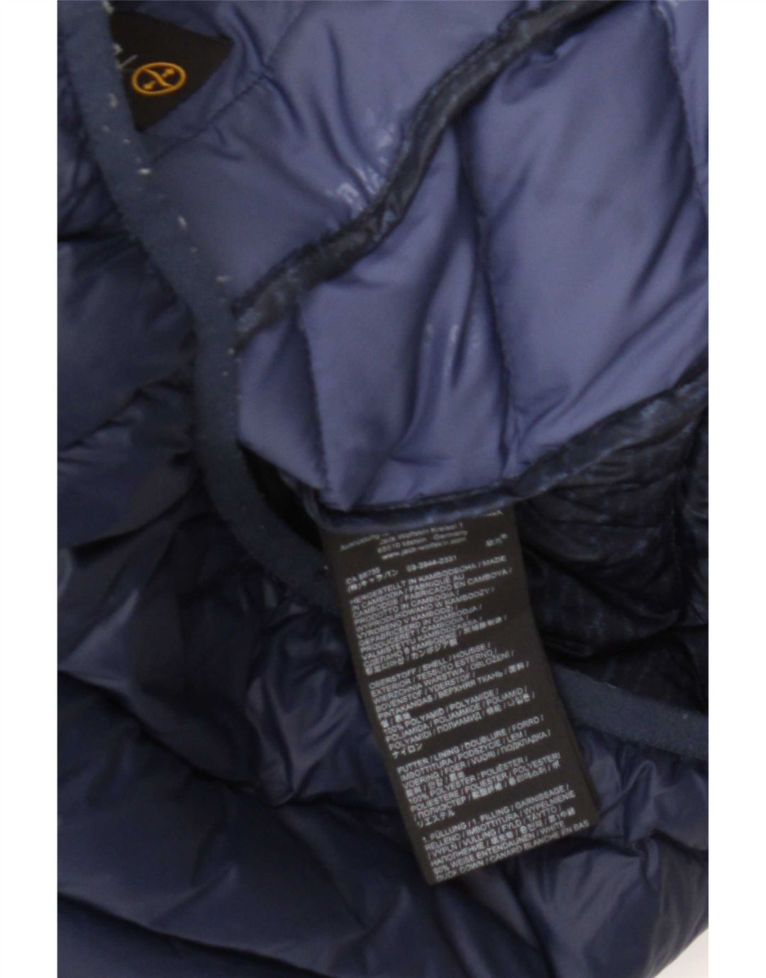 Giacca imbottita da donna Jack Wolfskin UK 8/10 piccola in nylon blu navy
