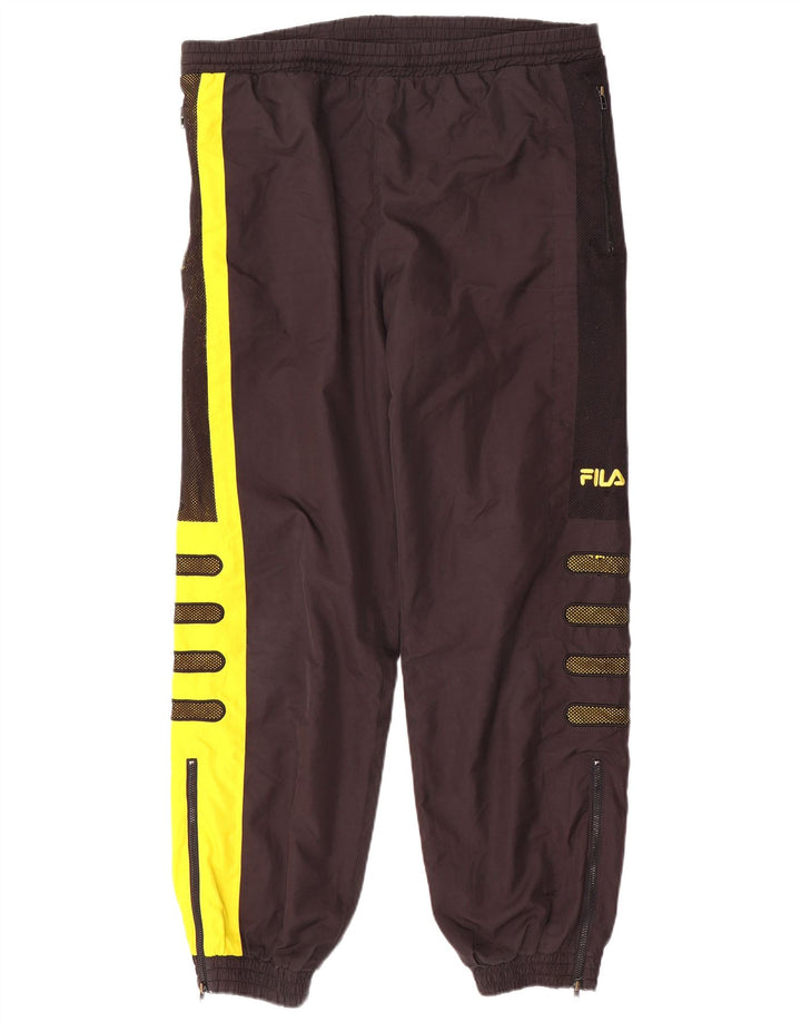 Pantaloni da tuta grafica da uomo Fila Joggers Medium Black Colourblock