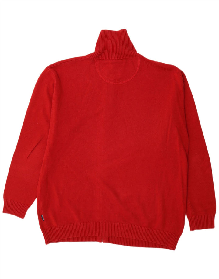 Maglione cardigan da uomo Basefield 2XL cotone rosso