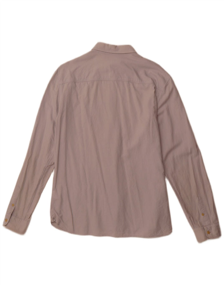 Camicia da uomo All Saints in cotone bianco sporco medio