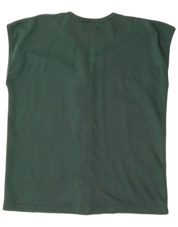 Maglione cardigan senza maniche da donna Yessica EU 48/50 XL cotone verde