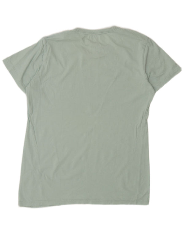 Adidas Womens Graphic T-Shirt Top UK 12/14 Medium Green Cotton