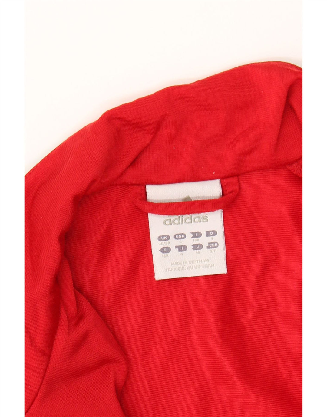 ADIDAS Mens Tracksuit Top Jacket UK 36/38 Small Red Colourblock Polyester Vintage Adidas and Second-Hand Adidas from Messina Hembry 