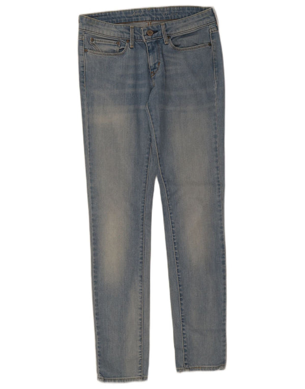 Levi's Womens Skinny Jeans W27 L32 Blue Cotton