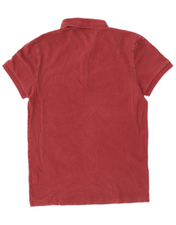 Polo Hugo Boss da uomo slim fit in cotone marrone medio
