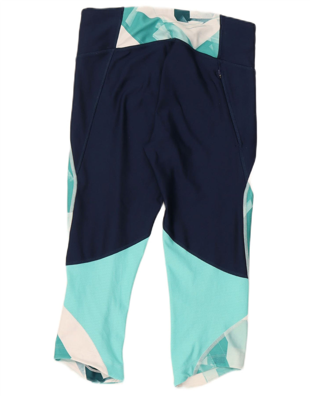 Leggings a compressione da donna Under Armour UK 12 Medium Turchese geometrico