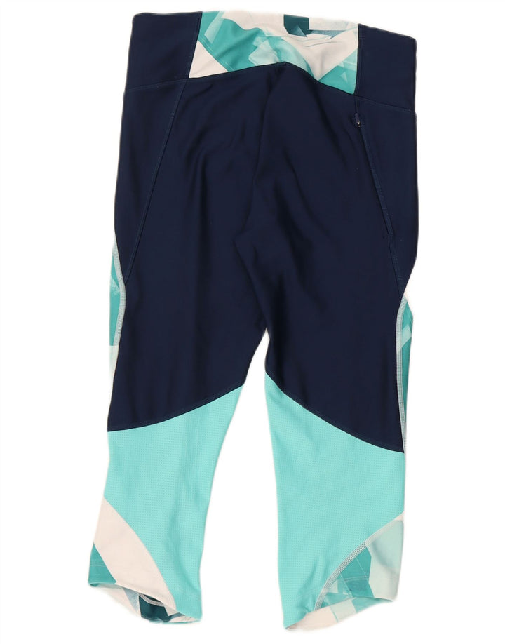 Leggings a compressione da donna Under Armour UK 12 Medium Turchese geometrico