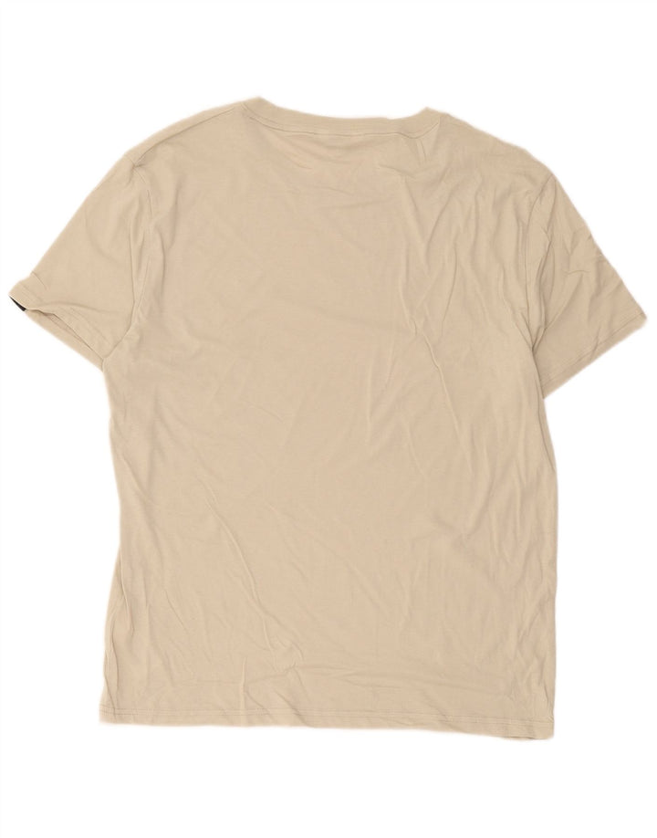 Maglietta grafica da uomo Calvin Klein Top in cotone beige medio