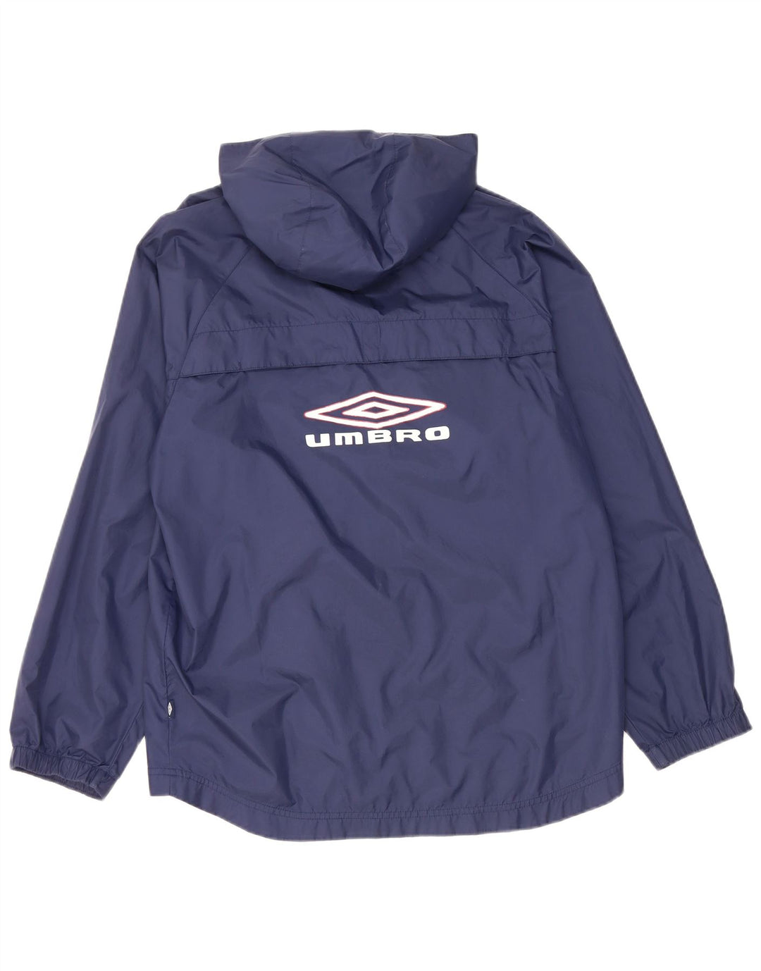 Giacca antipioggia con cappuccio grafica da uomo UMBRO UK 36 piccola in nylon blu navy