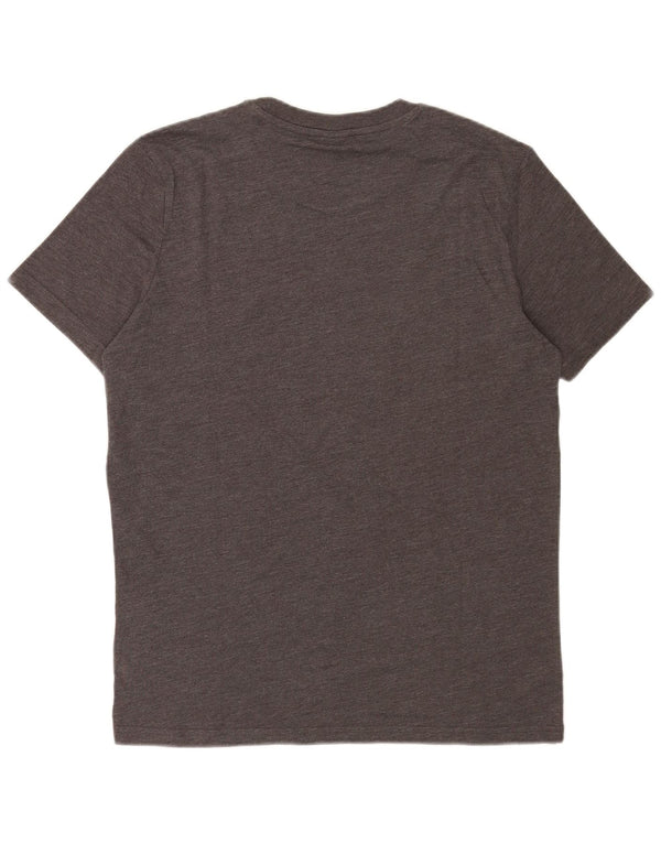 T-shirt grafica da uomo Champion Top in cotone grigio medio