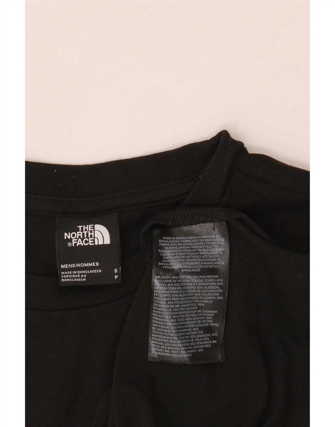T-shirt da uomo The North Face Top Small in cotone nero